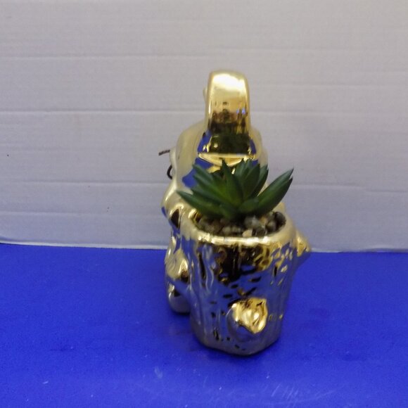 NEW GC Home Decor Elephant Figurine Faux Plant Potpourri Holder - Picture 5 of 6